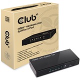 Club 3D Répartiteur HDMI 2.0 UHD 4 ports, Repartiteur HDMI Noir