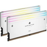 Corsair 64 Go DDR5-6400 Kit, Mémoire vive Blanc, CMP64GX5M2B6400C32W, Dominator Titanium RGB, XMP