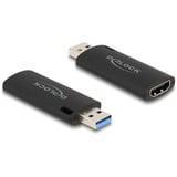 DeLOCK Clé de capture vidéo HDMI USB-A, Adaptateur Noir