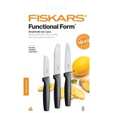 Fiskars Set de petits couteaux Functional Form 3 pièces Noir/en acier inoxydable