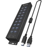 ICY BOX 61076, Hub USB Noir
