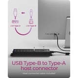 ICY BOX 61076, Hub USB Noir
