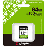 Kingston Canvas Select Plus 64 Go SDXC, Carte mémoire UHS-I U1, Class 10, V10