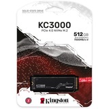 Kingston KC3000 500 Go SSD Noir, SKC3000S/ 500 Go PCIe 4.0 NVMe, M.2 2280