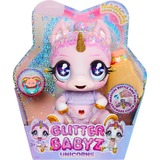 MGA Entertainment Glitter Babyz - eenhoornpop - Roze regenboog (Jewels Daydreamer), Poupée Rose