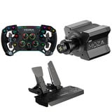 MOZA GS V2P GT + R12 V2 + SR-P (Throttle + Brake), Volant Noir, Base, volant et pédales