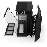NZXT Débit H9 boîtier midi tower Noir (Mat) | 2x USB-A | 1x USB-C | Verre Trempé