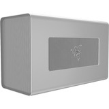 Razer Core X Mercury, Boîtier Argent, Avec fil, Thunderbolt 3, 100 W, Noir, Aluminium, 1 ventilateur(s)