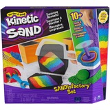 Spin Master Kinetic Sand Sandisfactory 907g, Jeu de sable Bleu, Kinetic Sand Coffret Sandisfactory avec 907 g de coloré et noir, comprenant plus de 10 outils, Multicolore, 3 an(s), Garçon/Fille
