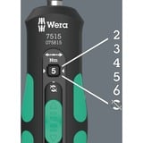 Wera 7515 Tournevis dynamométrique Kraftform Safe-Torque Speed Noir/Vert, 2-6 Nm