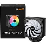 be quiet! Pure Rock 3 LX Refroidisseur CPU RGB  Noir, socket Intel et AMD, finition noire, Refroidisseur d'air, 12 cm, 2000 tr/min, 105,1 m³/h, Noir