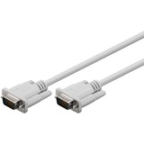 goobay Câble Moniteur DVI-D->DVI-D Gris, 5 m, VGA (D-Sub), VGA (D-Sub), Mâle/Mâle