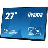 iiyama ProLite T2755QSC-B1 27" Moniteur tactile Noir, 1x DisplayPort, 1x HDMI, 2x USB-A