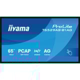 iiyama ProLite T6529AS-B1AG, Affichage public Noir, Tactile, HDMI, USB-C, Audio, LAN, WiFi 5, Android 14