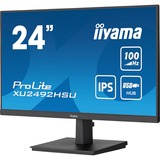 iiyama ProLite XU2492HSU-B6 24" Moniteur  Noir (Mat), HDMI, DisplayPort, USB, Audio