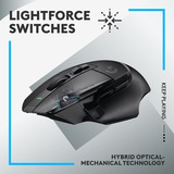 Logitech G502 X LIGHTSPEED Wireless, Souris gaming Noir, 100 - 25.600 dpi
