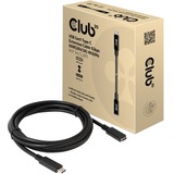 Club 3D CAC-1531, Câble d'extension Noir