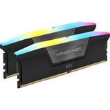 Corsair 64 Go DDR5-6000 Kit, Mémoire vive Noir, CMH64GX5M2B6000Z40, Vengeance RGB, AMD EXPO