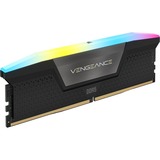 Corsair 64 Go DDR5-6000 Kit, Mémoire vive Noir, CMH64GX5M2B6000Z40, Vengeance RGB, AMD EXPO