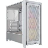 Corsair FRAME 4000D RS ARGB boîtier midi tower Blanc | 2x USB-A | 1x USB-C | RGB | Verre Trempé