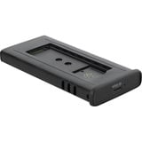 DeLOCK Boîtier externe pour SSD M.2 NVMe USB-C 40 Gbps avec RGB, Boîtier disque dur Gris/Noir, avec ventilateur