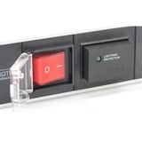 Digitus PDU Bloc d'alimentation 7 prises, 19", 1U 7x prises, Protection contre les surtensions