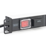 Digitus PDU Bloc d'alimentation 7 prises, 19", 1U, Multiprise Protection contre les surtensions