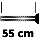 Einhell GE-CH 1855/1 Li - Solo Double-lame 2,44 kg, Taille-haies Rouge/Noir, Batterie, 2,44 kg, 130 mm, 1005 mm, 170 mm, 3,02 kg