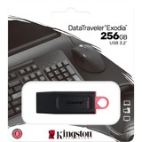 Kingston DataTraveler Exodia 256 Go, Clé USB Noir/Rouge, DTX/256Go