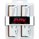 Kingston FURY 64 Go DDR5-6000 Kit, Mémoire vive Blanc, Fury Beast RGB, XMP, EXPO