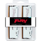Kingston FURY Beast RGB 64 Go DDR5-6000 (2x 32 Go) mémoire vive Blanc, KF560C30BWEAK2-64, XMP 3.0, EXPO 1.1