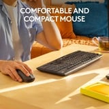 Logitech MK295 Silent, set de bureau Noir, Layout US (QWERTY)