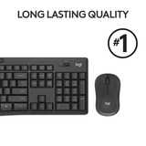 Logitech MK295 Silent, set de bureau Noir, Layout US (QWERTY)