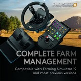 Logitech Saitek Farm Sim Controller, Kit de simulateurs Noir/gris, Volant + pédales, PC, Analogique/Numérique, 900°, Avec fil, USB 2.0