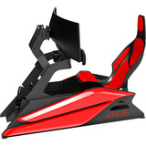 Res-Tech GT Cockpit + Carbon Seat, Simulateur de course Noir/Rouge