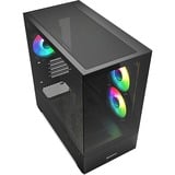 Sharkoon MK6 RGB boîtier mini tower Noir | 2x USB-A | 1x USB-C | RGB | Window