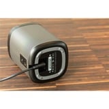 goobay EuroPlug Angled Both Ends, Câble Noir, 90°