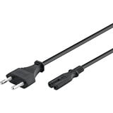 goobay Prise Euro > C7, Câble Noir, 3 mètres