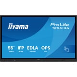 iiyama ProLite TE5513A-B1AG, Affichage public Noir, Touch, HDMI, DisplayPort, Audio, LAN, WiFi 6, USB-C, Android 14