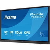 iiyama ProLite TE5513A-B1AG, Affichage public Noir, Touch, HDMI, DisplayPort, Audio, LAN, WiFi 6, USB-C, Android 14
