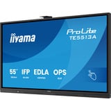 iiyama ProLite TE5513A-B1AG, Affichage public Noir, Touch, HDMI, DisplayPort, Audio, LAN, WiFi 6, USB-C, Android 14