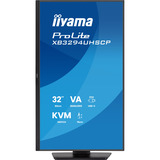 iiyama ProLite XB3294UHSCP-B1 31.5" 4K UHD Moniteur  Noir, 2x HDMI, DisplayPort, 2x USB-A, 2x USB-C