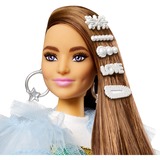 Barbie Extra Doll #9 - Blue Ruffled Jacket with Pet Crocodile, Poupée 