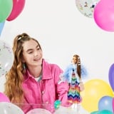 Barbie Extra Doll #9 - Blue Ruffled Jacket with Pet Crocodile, Poupée 