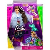 Barbie Extra Doll #9 - Blue Ruffled Jacket with Pet Crocodile, Poupée 