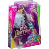 Barbie Extra Doll #9 - Blue Ruffled Jacket with Pet Crocodile, Poupée 