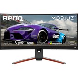 BenQ EX3415R 86,4 cm (34") 3440 x 1440 pixels UltraWide Quad HD LED Noir, Gris, Moniteur gaming gris foncé/Rouge, 86,4 cm (34"), 3440 x 1440 pixels, UltraWide Quad HD, LED, 1 ms, Noir, Gris