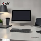 Club 3D 14-1 USB-C Quad Display, Station d'accueil Noir