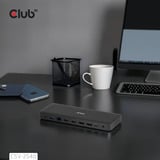 Club 3D 14-1 USB-C Quad Display, Station d'accueil Noir