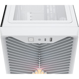 Corsair Corsair 3200D RS ARGB White boîtier midi tower Blanc | 1x USB-A | 1x USB-C | RGB | Verre Trempé